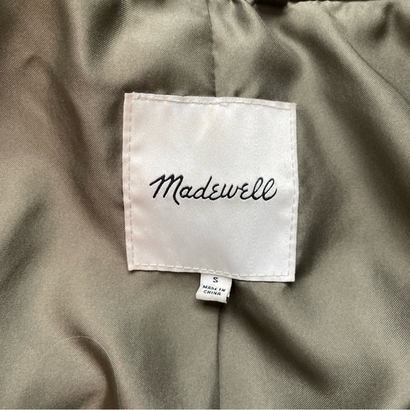 Madewell Hybrid Sherpa Jacket Womens size Small Green Primaloft - Picture 6 of 7